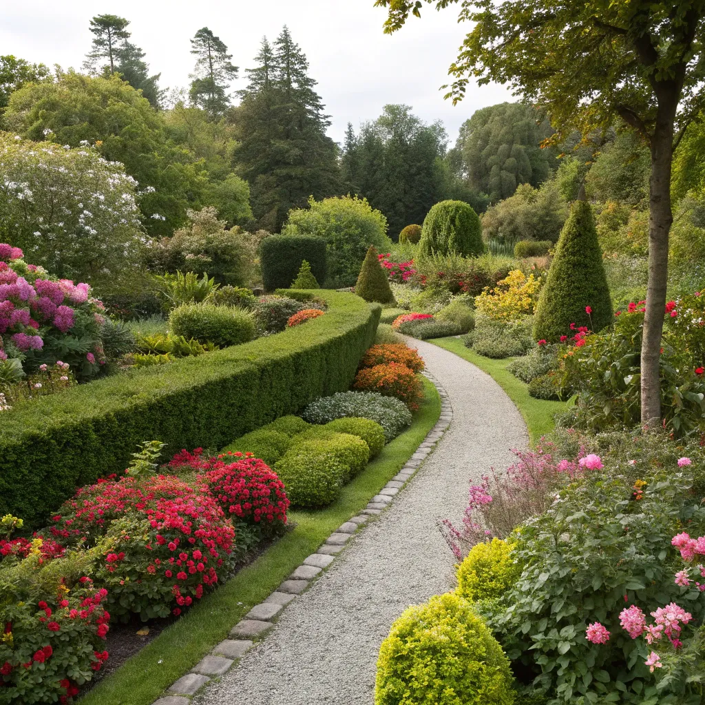 Beautifully landscaped garden
