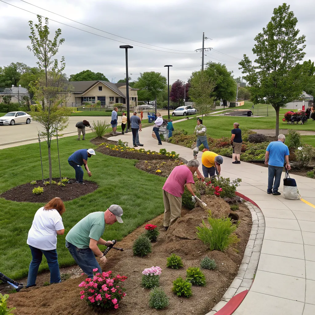 Community landscaping project